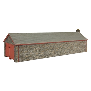 (image for) 44-0199R Narrow Gauge (OO9) Boston Lodge Engine Shed - Red